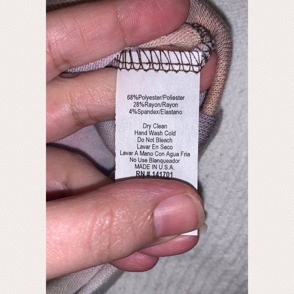 Grey/mauve Tie Dye Short Sleeve Tunic Top - Picture 14 of 14